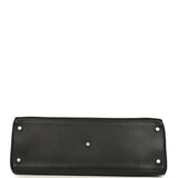 Vintage Hermes Shoulder Kelly 42 JPG Black Clemence Palladium Hardware