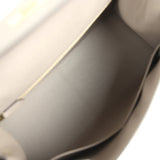 Pre-owned Hermes Kelly Sellier 28 Gris Asphalt Epsom Gold Hardware