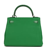 Hermes Kelly Retourne 28 Bambou Togo and Shiny Niloticus Crocodile Touch Palladium Hardware