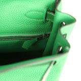 Hermes Kelly Retourne 28 Bambou Togo and Shiny Niloticus Crocodile Touch Palladium Hardware