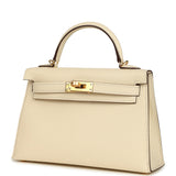 Hermes Kelly Sellier 20 Nata Epsom Gold Hardware - Thumbnail View 5