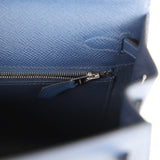 Hermes Kelly Sellier 25 Bleu Navy Epsom Electrum Hardware