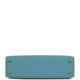 Hermes Kelly Sellier 20 Tri-color Blue Jean, Sesame and Ecorce Epsom Palladium Hardware - Thumbnail View 6