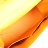 Pre-owned Hermes Special Order (HSS) Kelly Sellier 28 Jaune Ambre and Etoupe Epsom Brushed Gold Hardware