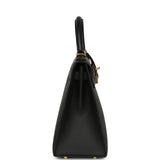 Pre-owned Hermes Kelly Sellier 28 Black Epsom Gold Hardware - Thumbnail View 3