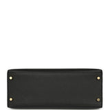 Pre-owned Hermes Kelly Sellier 28 Black Epsom Gold Hardware - Thumbnail View 6
