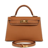 Hermes Kelly Sellier 20 Gold Epsom Gold Hardware - Thumbnail View 1