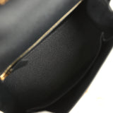 Hermes Kelly Sellier 25 Black Epsom Gold Hardware - Thumbnail View 8