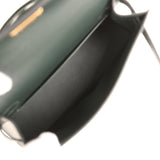 Hermes Kelly Sellier 20 Vert Fonce Box Gold Hardware