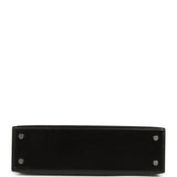 Hermes Kelly Sellier 20 Black Box Palladium Hardware