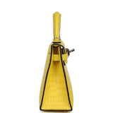 Hermes Kelly 20 Sellier Mimosa Matte Alligator Palladium Hardware