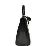 Hermes Kelly Sellier 25 Black Madame and Shiny Niloticus Crocodile Touch Palladium Hardware - Thumbnail View 3