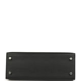 Hermes Kelly Sellier 25 Black Madame and Shiny Niloticus Crocodile Touch Palladium Hardware - Thumbnail View 6