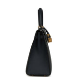 Hermes Kelly Sellier 25 Bleu Indigo Epsom Gold Hardware - Thumbnail View 4