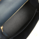Hermes Kelly Sellier 25 Bleu Indigo Epsom Gold Hardware - Thumbnail View 8