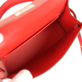 Hermes Kelly Sellier 20 Rouge de Coeur Epsom Palladium Hardware