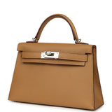 Hermes Kelly Sellier 20 Biscuit Epsom Palladium Hardware