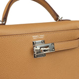 Hermes Kelly Sellier 20 Biscuit Epsom Palladium Hardware