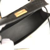 Hermes Kelly Sellier 20 Black Shiny Alligator Gold Hardware - Thumbnail View 8