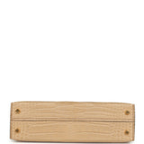 Hermes Kelly Sellier 20 Chai Matte Alligator Gold Hardware