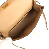 Hermes Kelly Sellier 20 Chai Matte Alligator Gold Hardware