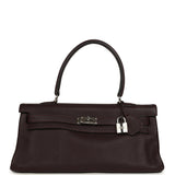 Vintage Hermes Shoulder Kelly 42 JPG Prune Clemence Palladium Hardware - Thumbnail View 1