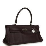 Vintage Hermes Shoulder Kelly 42 JPG Prune Clemence Palladium Hardware - Thumbnail View 2