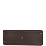 Vintage Hermes Shoulder Kelly 42 JPG Prune Clemence Palladium Hardware - Thumbnail View 6