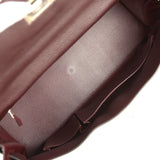 Vintage Hermes Shoulder Kelly 42 JPG Prune Clemence Palladium Hardware - Thumbnail View 8