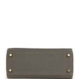 Hermes Kelly Retourne 25 Etain Togo Gold Hardware - Thumbnail View 6