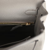 Hermes Kelly Retourne 25 Etain Togo Gold Hardware - Thumbnail View 9
