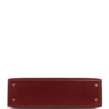 Hermes Kelly Sellier 20 Rouge H Box Gold Hardware