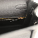 Hermes Kelly Retourne 32 Black Togo Gold Hardware - Thumbnail View 9