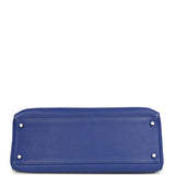Pre-owned Hermes Kelly Retourne 35 Bleu Electric Togo Palladium Hardware - Thumbnail View 6