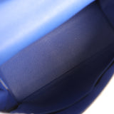 Pre-owned Hermes Kelly Retourne 35 Bleu Electric Togo Palladium Hardware - Thumbnail View 8