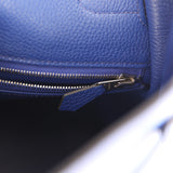 Pre-owned Hermes Kelly Retourne 35 Bleu Electric Togo Palladium Hardware - Thumbnail View 9
