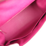 Pre-owned Hermes Kelly Sellier 28 Rose Poupre Ostrich Palladium Hardware - Thumbnail View 8
