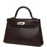 Hermes Kelly Sellier 20 Rouge Sellier Chevre Chamkila Palladium Hardware
