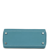 Hermes Kelly Retourne 25 Blue Jean Togo Palladium Hardware