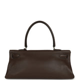 Vintage Hermes Fringe Shoulder Kelly 42 JPG Chocolat Clemence Palladium Hardware - Thumbnail View 4