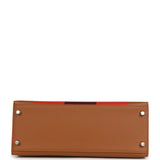 Pre-owned Hermes Kellygraphie Kelly Sellier 28 "Lettre H" Gold Epsom Palladium Hardware - Thumbnail View 6