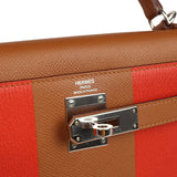 Pre-owned Hermes Kellygraphie Kelly Sellier 28 "Lettre H" Gold Epsom Palladium Hardware - Thumbnail View 7