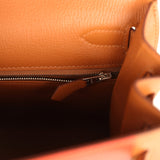 Pre-owned Hermes Kellygraphie Kelly Sellier 28 "Lettre H" Gold Epsom Palladium Hardware - Thumbnail View 9