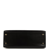 Hermes Kelly Sellier 25 Black Box Gold Hardware - Thumbnail View 6
