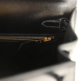 Hermes Kelly Sellier 25 Black Box Gold Hardware - Thumbnail View 9