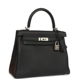 Hermes Special Order (HSS) Kelly Retourne 25 Black Verso Togo Brushed Palladium Hardware - Thumbnail View 2
