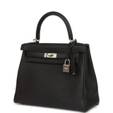 Hermes Special Order (HSS) Kelly Retourne 25 Black Verso Togo Brushed Palladium Hardware - Thumbnail View 5