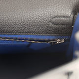 Hermes Special Order (HSS) Kelly Retourne 25 Black Verso Togo Brushed Palladium Hardware - Thumbnail View 9