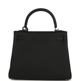 Hermes Kelly Retourne 25 Black Togo Palladium Hardware - Thumbnail View 4