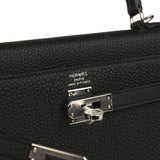 Hermes Kelly Retourne 25 Black Togo Palladium Hardware - Thumbnail View 7